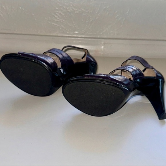 Michael Kors Purple Patent Leather Strappy Heels - Size 7.5 - Picture 6 of 10